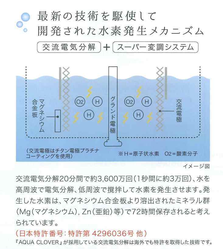 【値下げ】ナノバブル水素水生成器　アクアクローバー