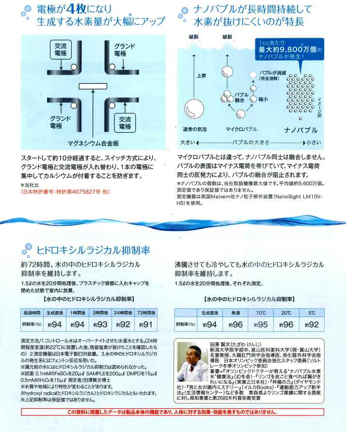 ナノバブル水素水生成器「AQUA CLOVER」（アクアクローバー）｜株式 ...